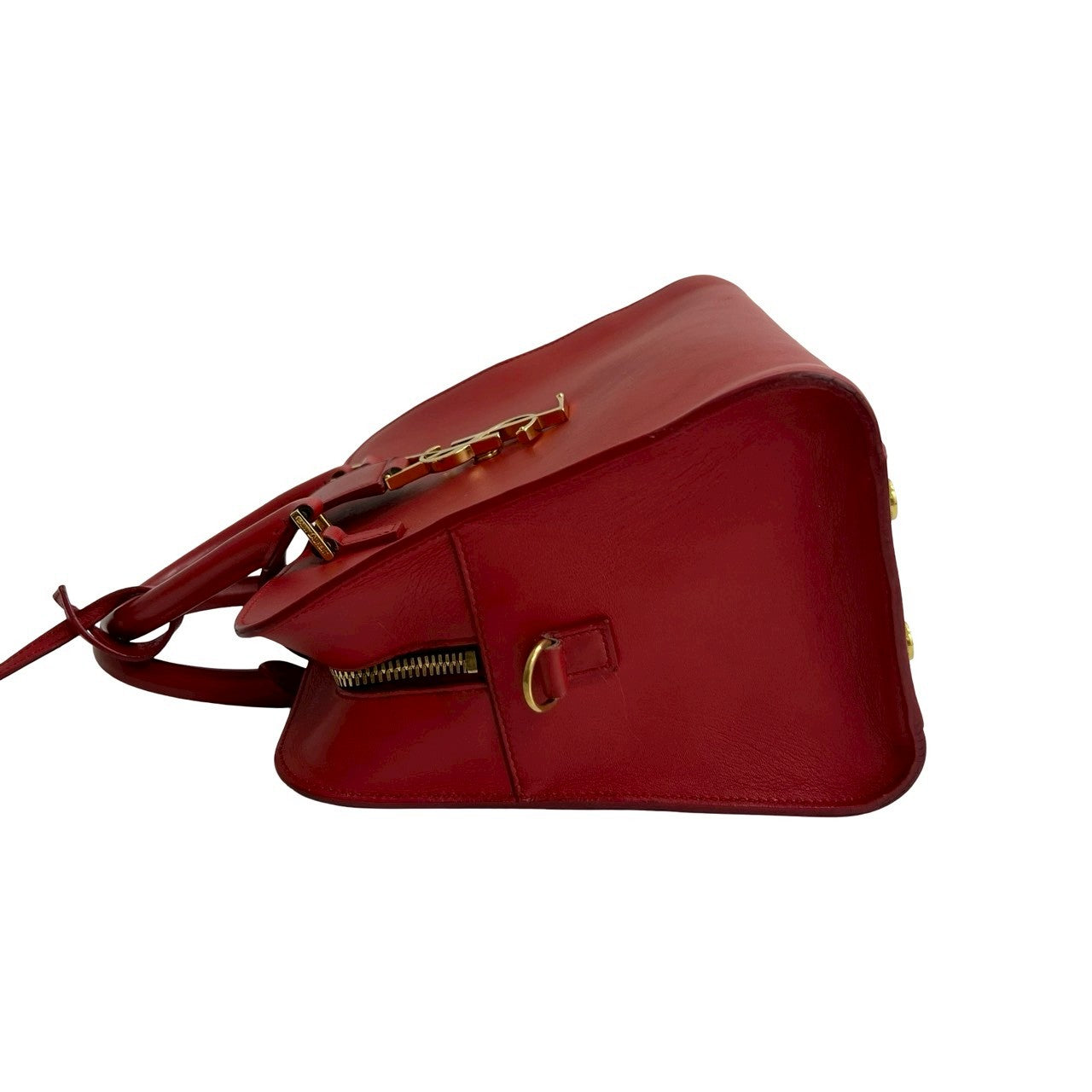 サンローラン ベイビーカバス　ハンドバッグ　ショルダーバッグ 赤 SAINT LAURENT PARIS サンローランパリ ベイビーカバス ショルダー