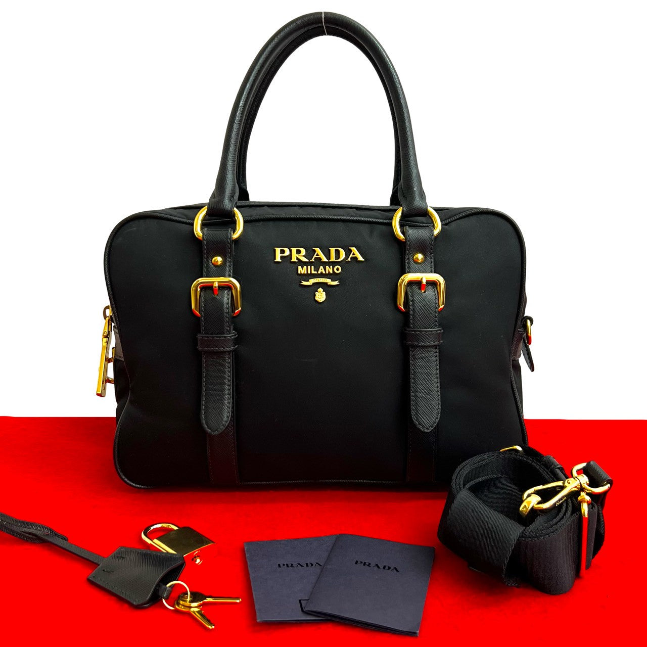 PRADAプラダ　レザーバッグ PRADA プラダ ショルダーバッグ – Trip