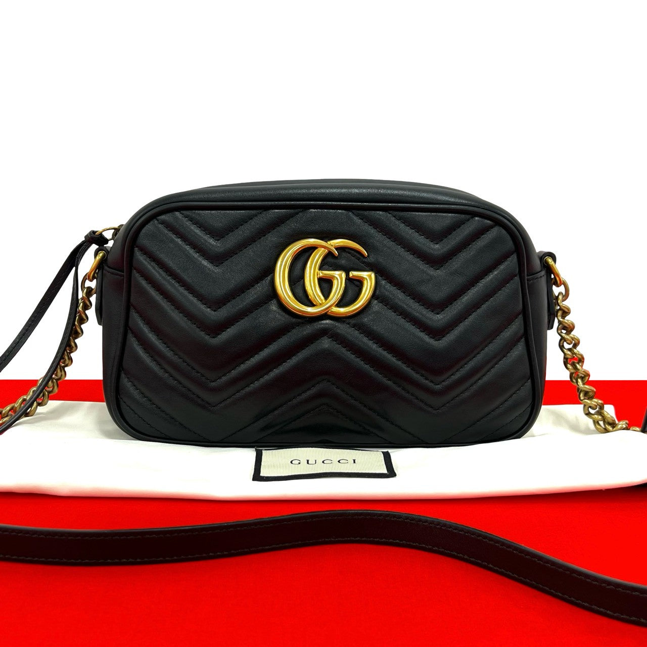 GUCCI グッチ GGマーモント ショルダーバッグ– Trip