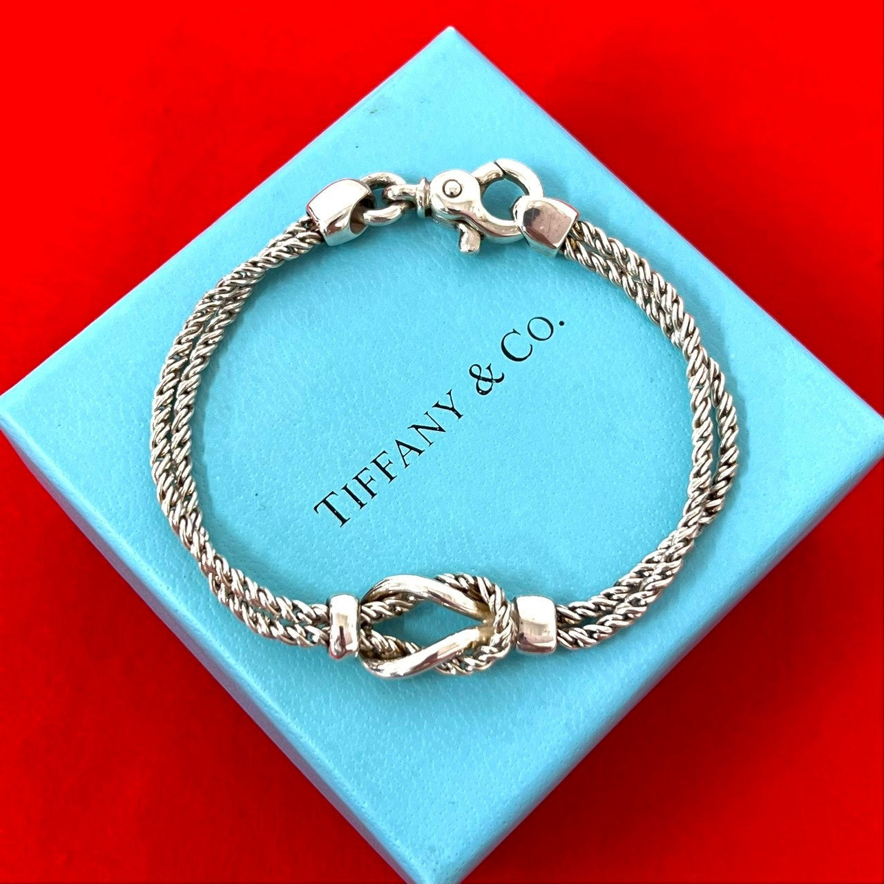 TIFFANY&Co. ティファニー ダブルロープ センター ノット ブレスレット