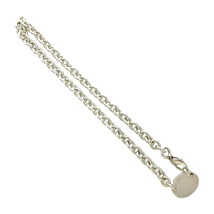 necklace tiffany return toe oval necklace