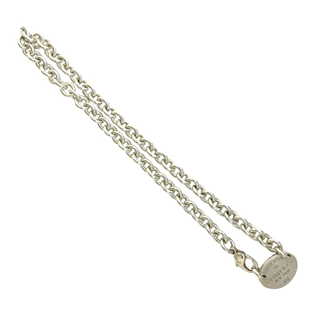 necklace tiffany return toe oval necklace
