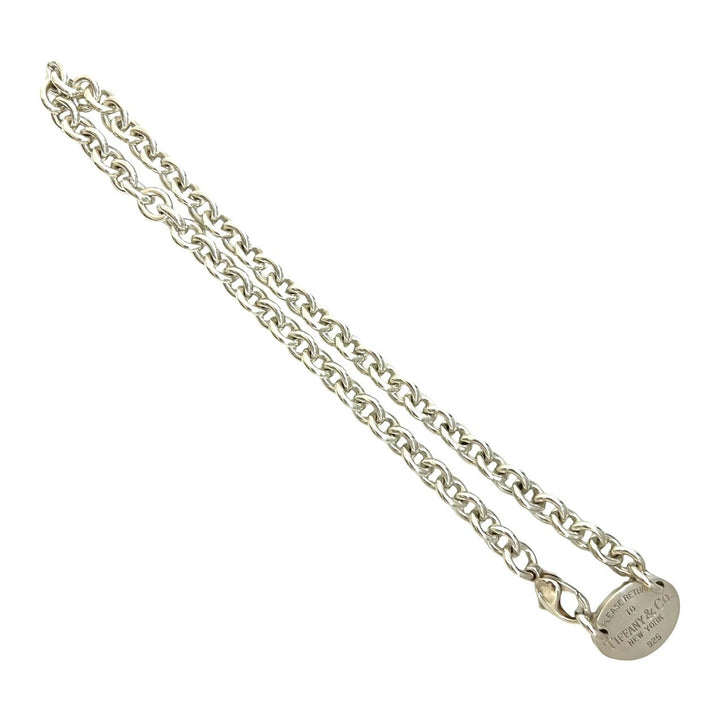 necklace tiffany return toe oval necklace