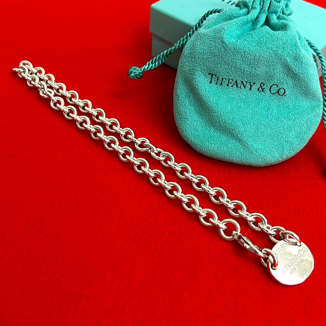 necklace tiffany return toe oval necklace