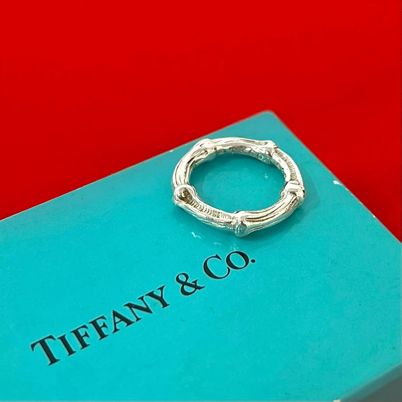 ティファニー Tiffany ビンテージ バンブー リング SV925 #5号 