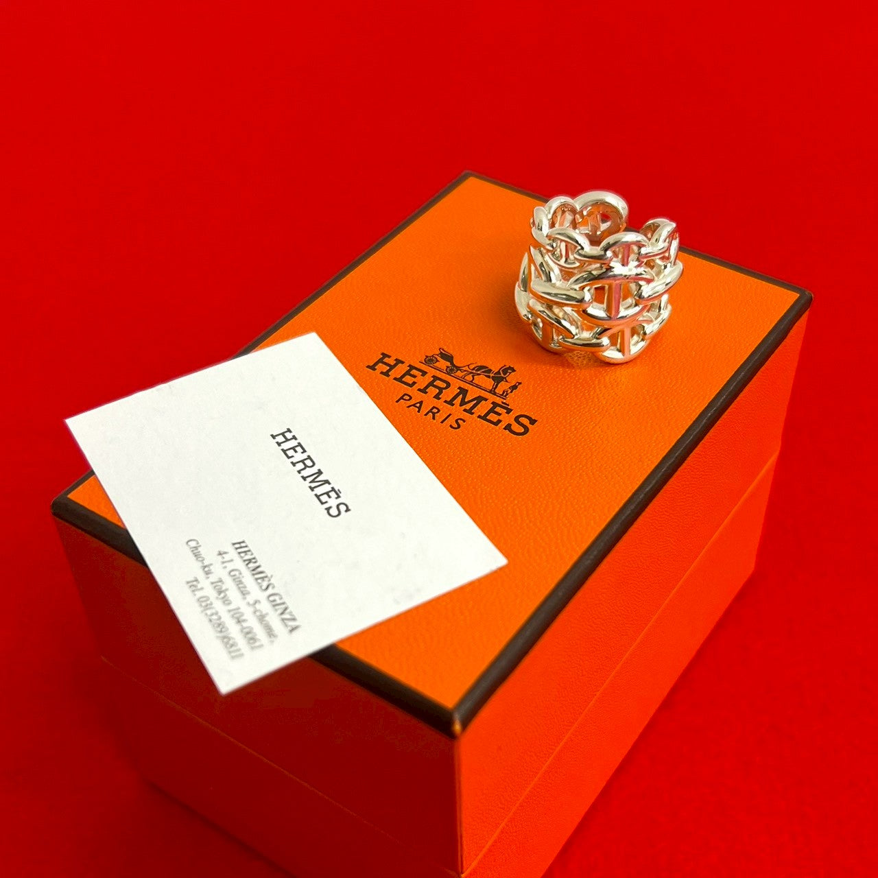 エルメスHERMÈS シェーヌダンクル アンシェネGM 46 57 ファッション