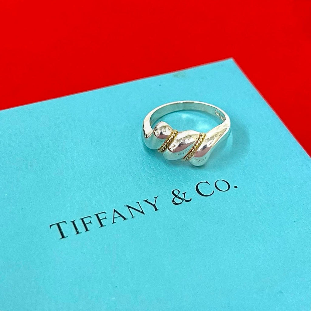 TIFFANY&Co. ティファニー ツイスト リング 925 K18 750YG 指輪 – Trip