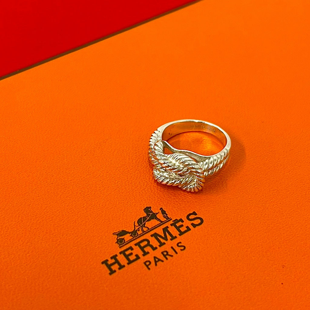 HERMES エルメス オーディエンヌ ツイストロープ リング 指輪 – Trip