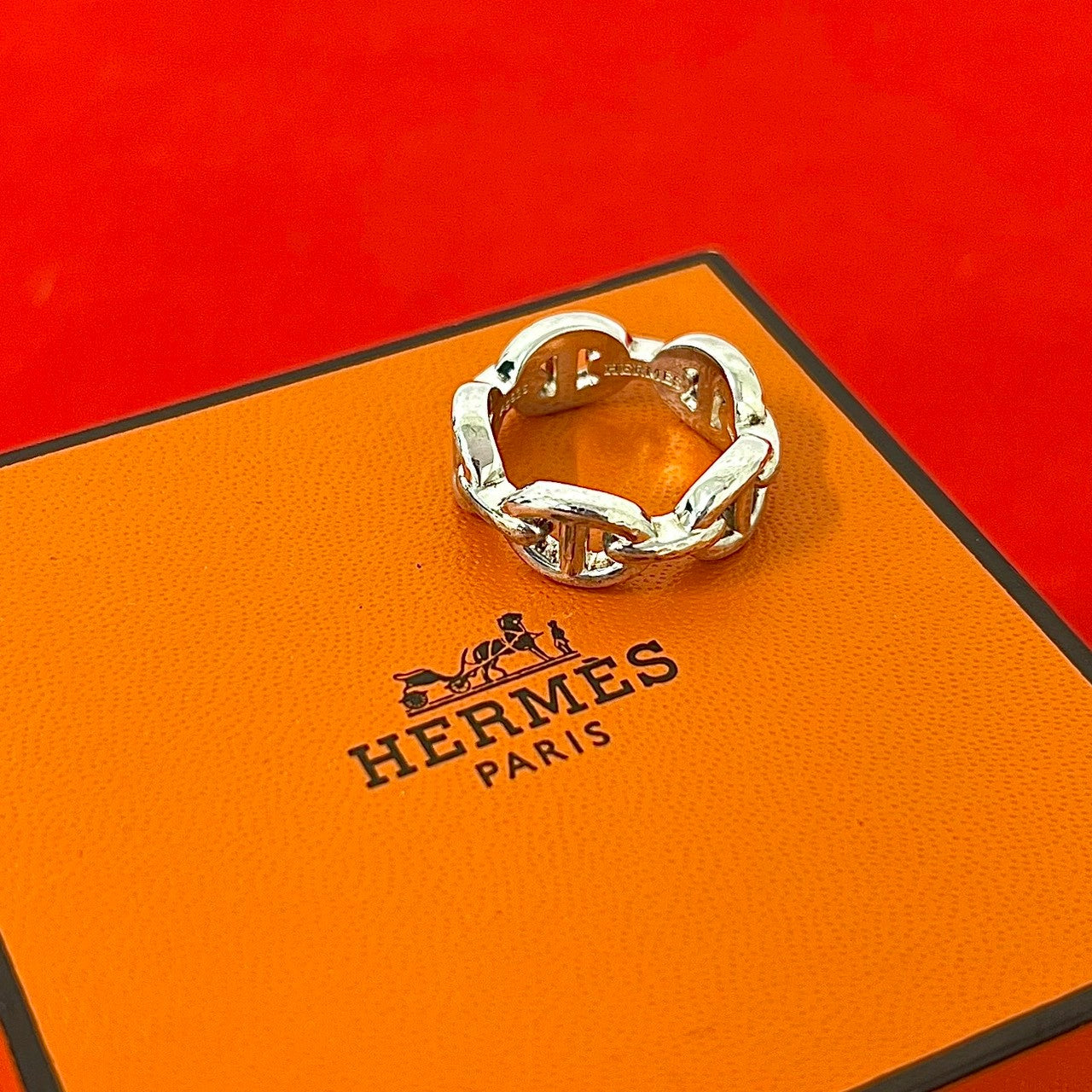 HERMES エルメス シェーヌダンクル アンシェネ リング 指輪 – Trip