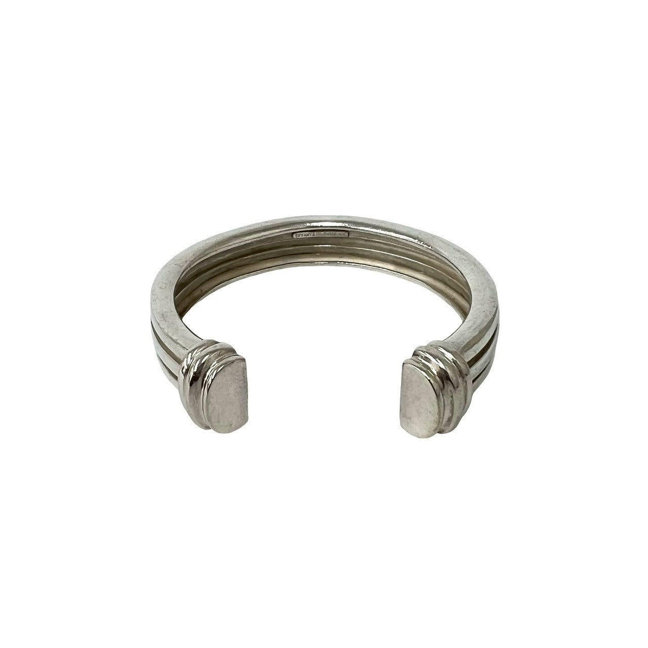 TIFFANY&Co. ティファニー (Vintage) グルーブド ダブルカフ バングル