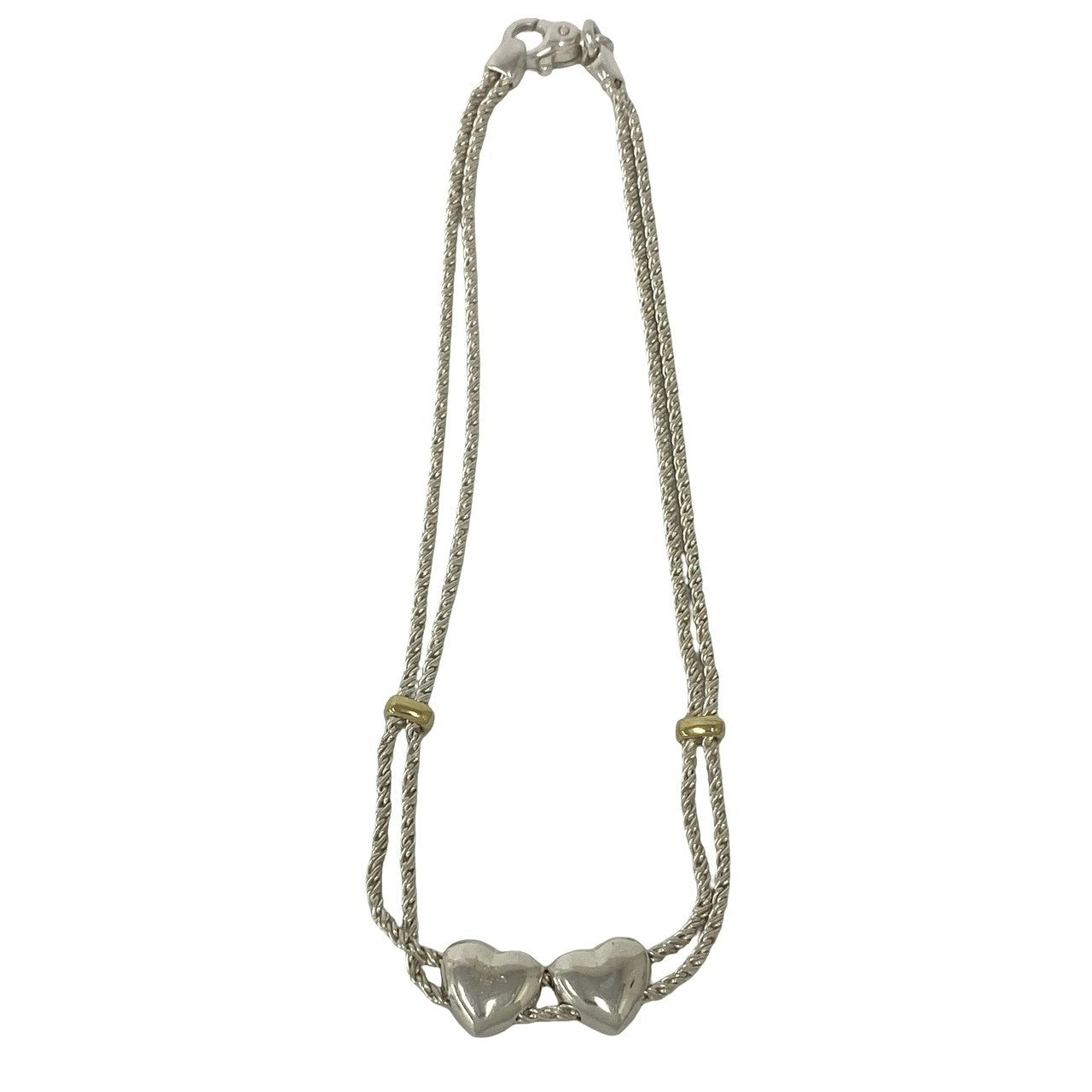 TIFFANY&Co. ティファニー (Vintage) ダブルロープ ハート ネックレス