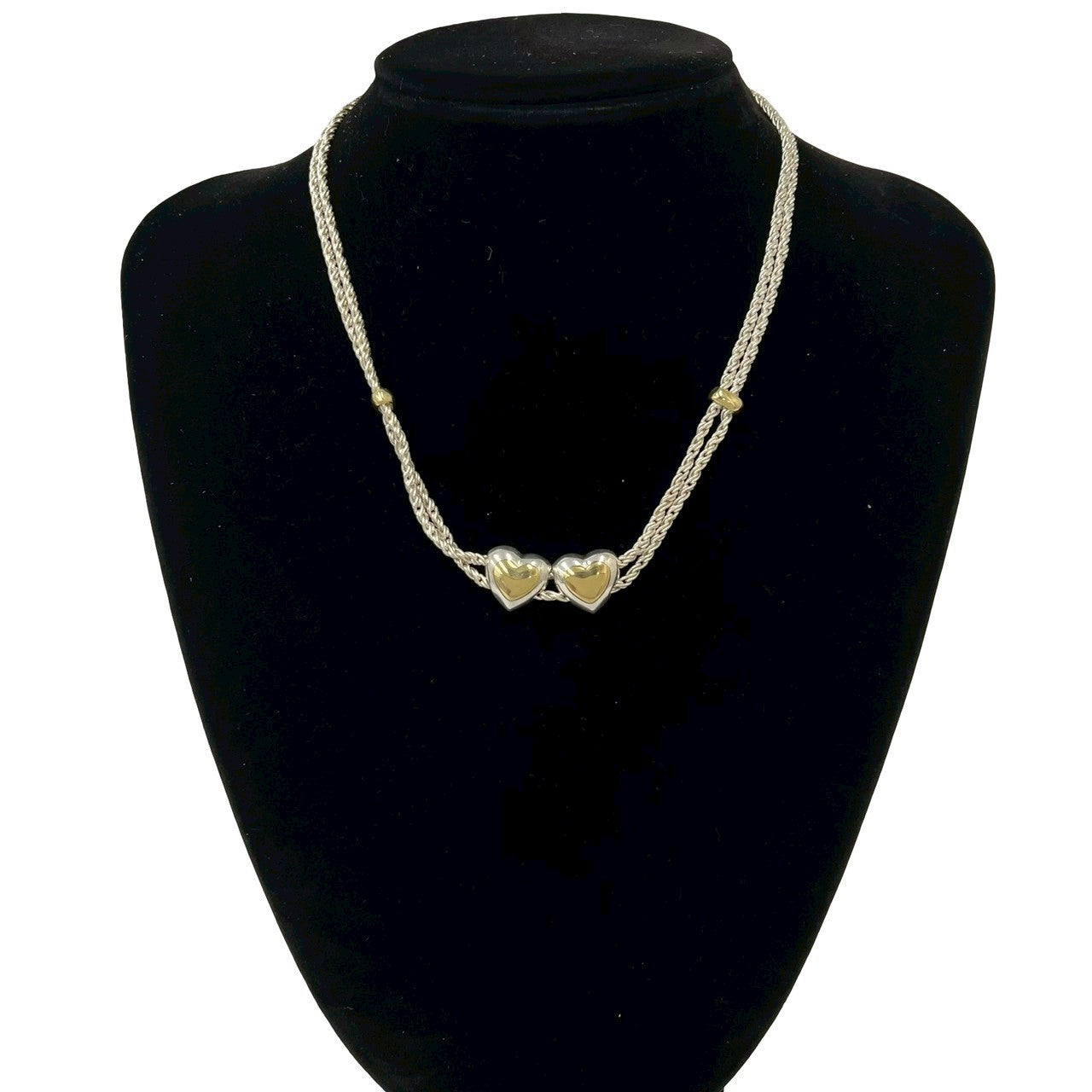 TIFFANY&Co. ティファニー (Vintage) ダブルロープ ハート ネックレス