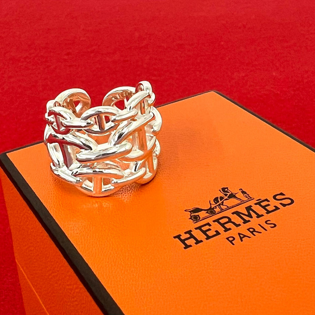 HERMES エルメス アンシェネ GM リング 指輪 – Trip