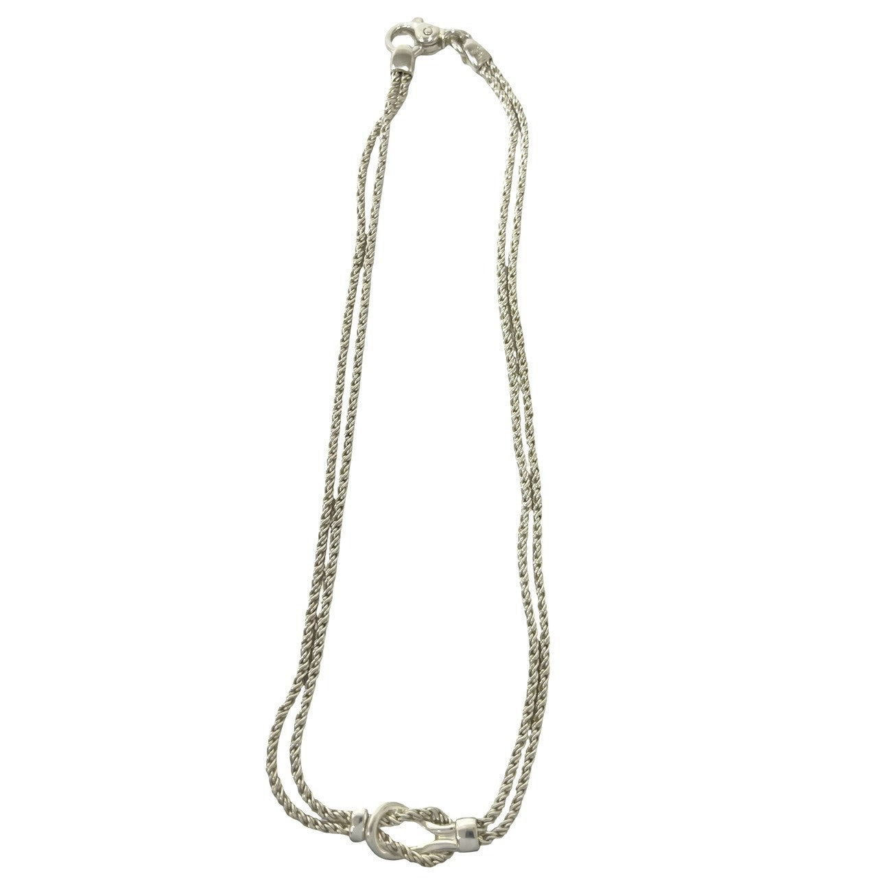 Tiffany & Co. ダブルロープ ネックレス TIFFANY&Co. ティファニー (Vintage) ダブルロープ センターノット