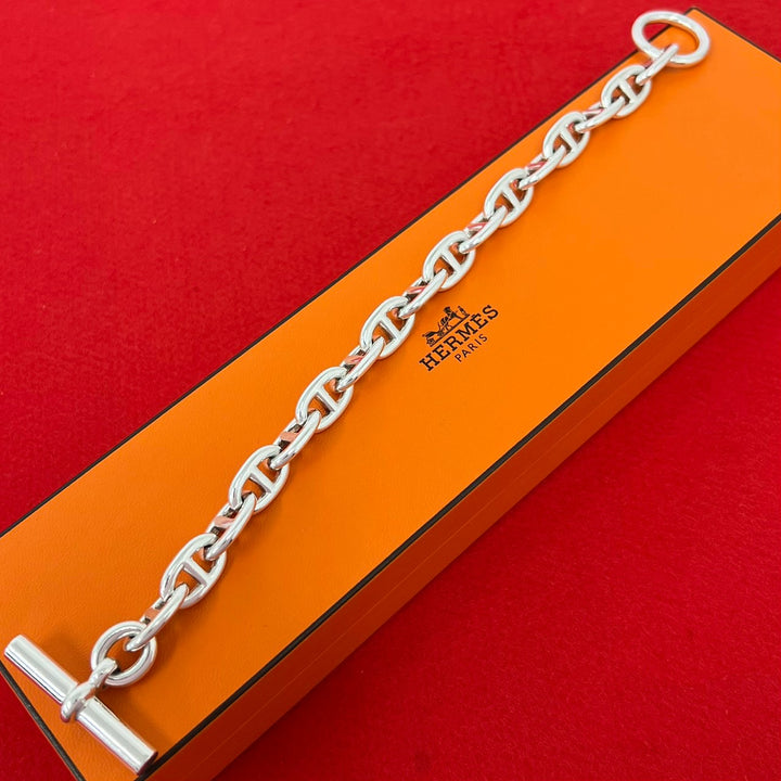 ブレスレット エルメス シェーヌダンクル MM 17コマ ブレスレット