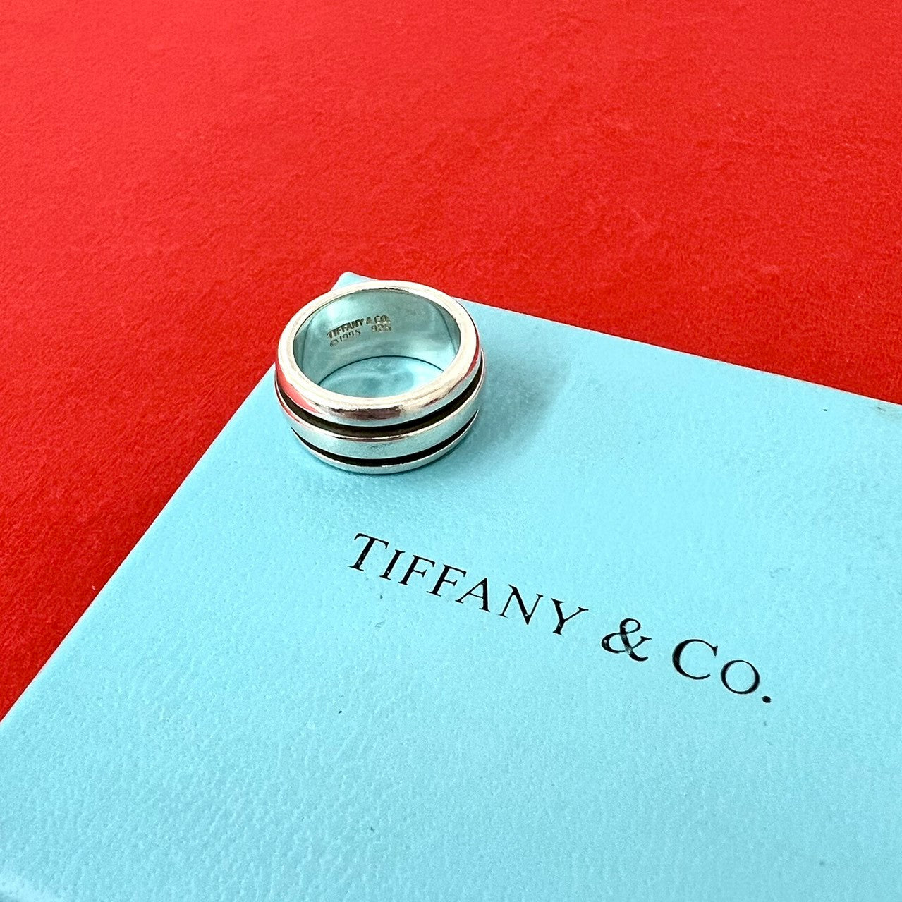 TIFFANY&Co. ティファニー (Vintage) グルーブド ダブルライン リング