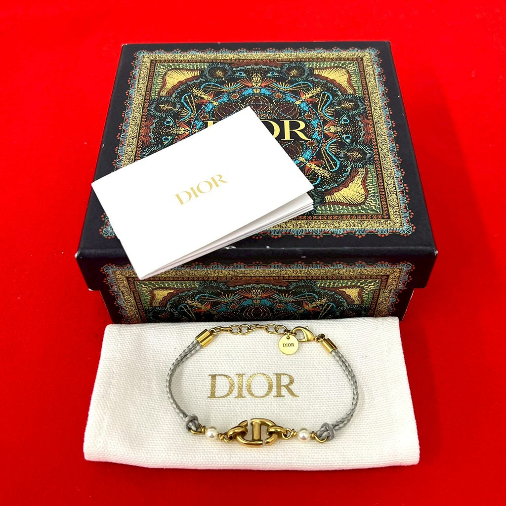 ディオールパールブレスレット Christian Dior ディオール NAVY パール ブレスレット – Trip