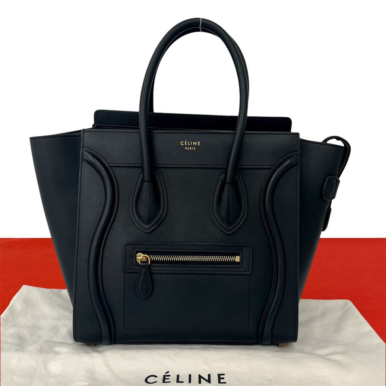 CELINE セリーヌ ラゲージ マイクロ ショッパー ハンドバッグ – Trip