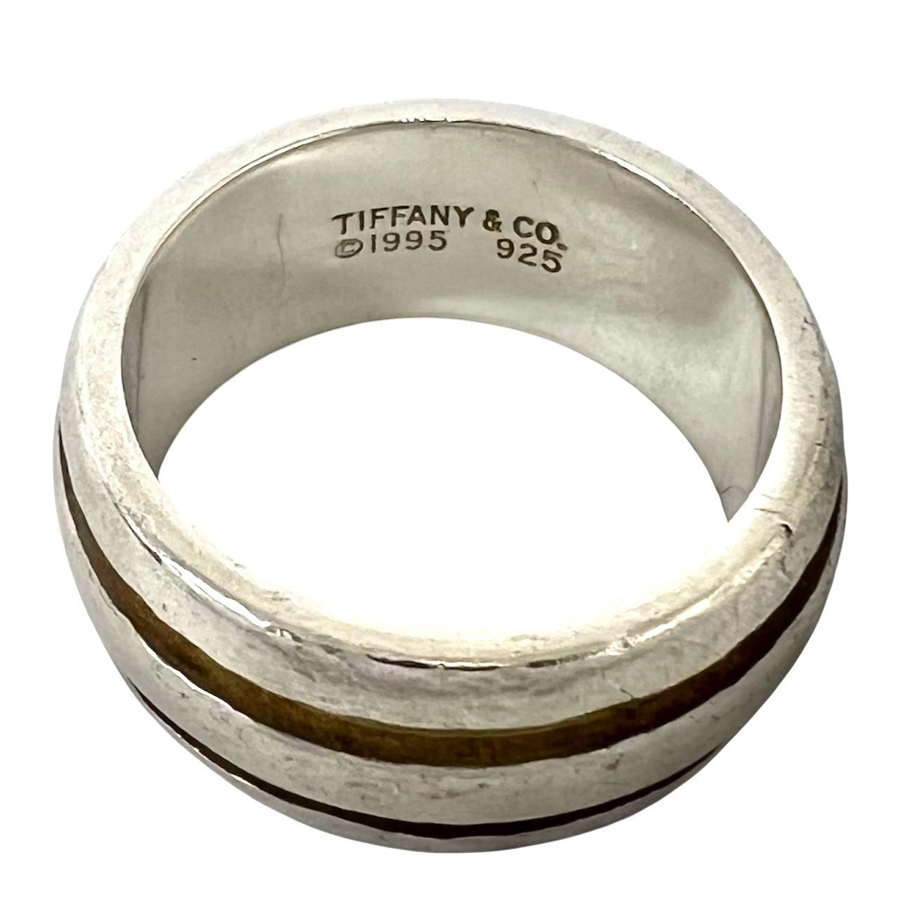 TIFFANY&Co. Tiffany (Vintage) Grooved Double Line Ring Ring No. 13