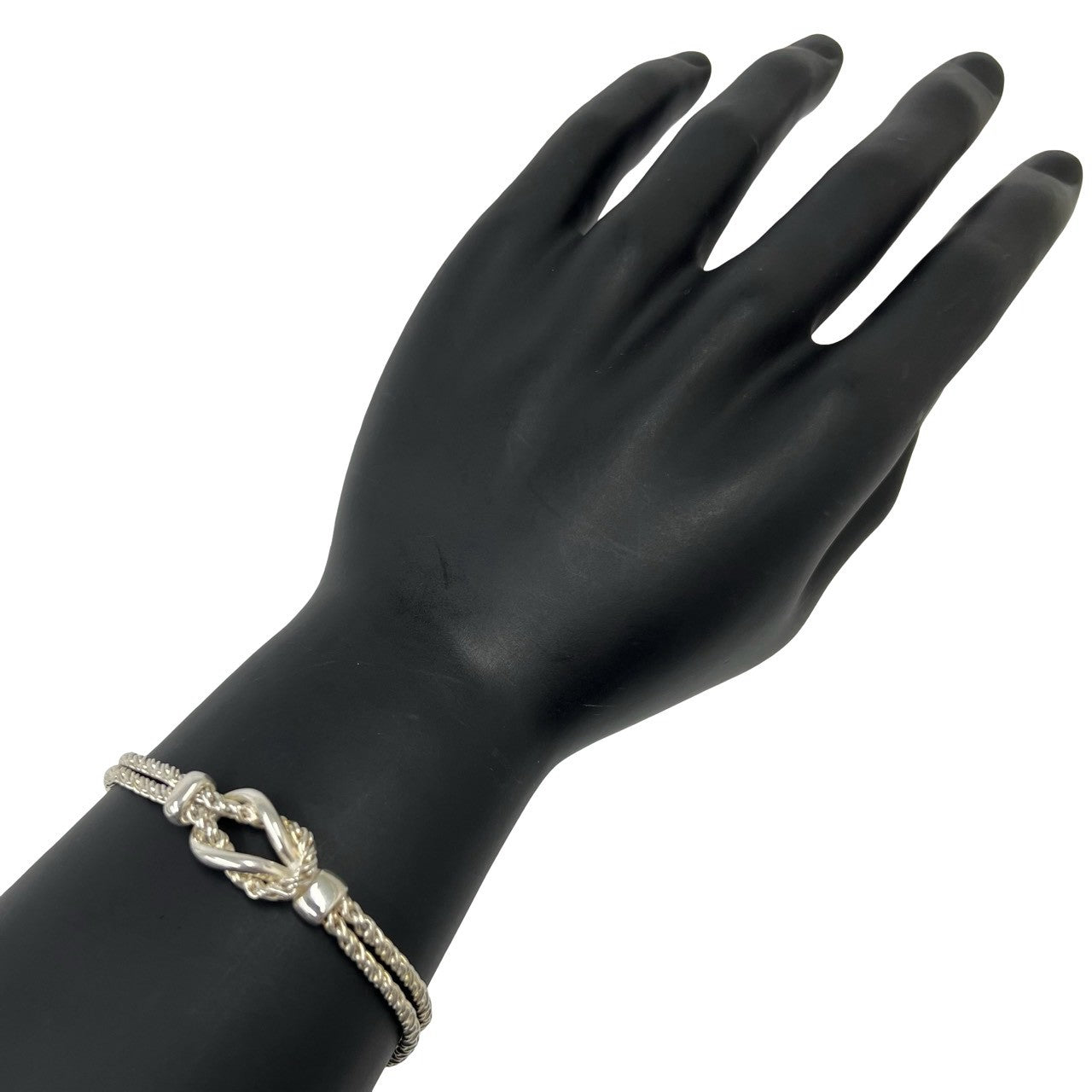 美品 ティファニー Tiffany センターノット ダブルロープ ブレスレット TIFFANY&Co. ティファニー (Vintage) ダブルロープ センターノット