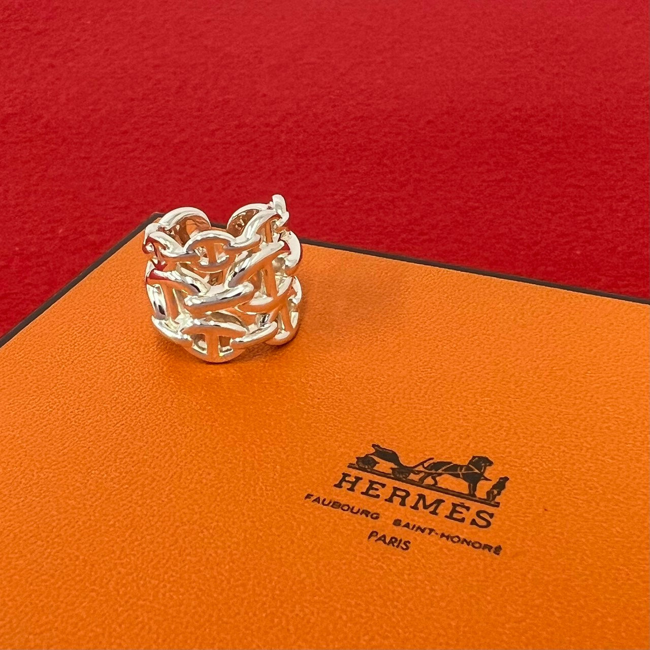 HERMES エルメス アンシェネ GM リング 指輪 – Trip