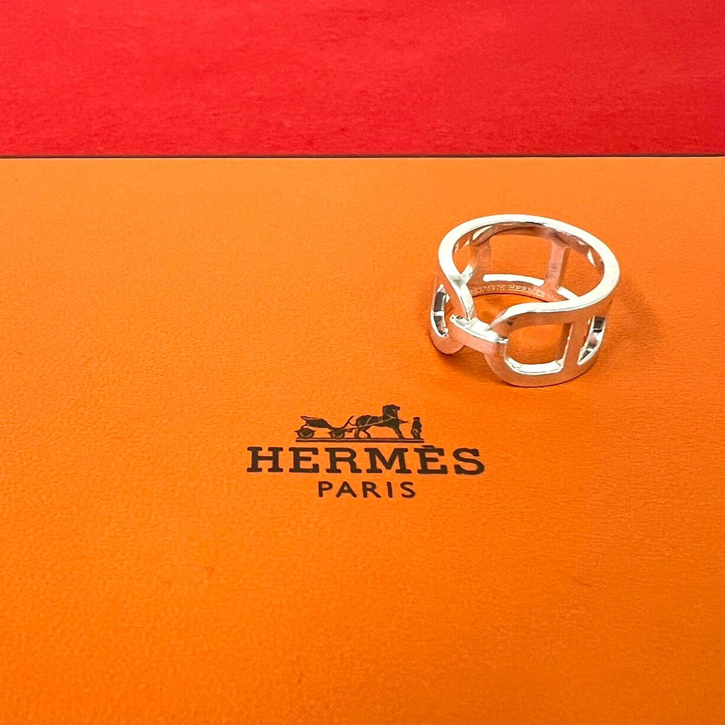 HERMES エルメス (Vintage) エヴァー シェーヌダンクル リング 指輪 – Trip