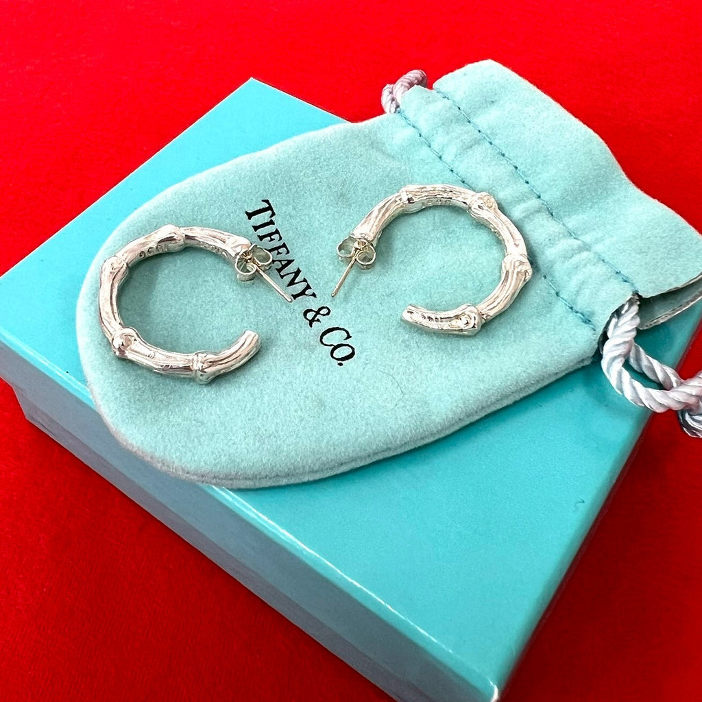 TIFFANY&Co. ティファニー (Vintage) バンブー フープ ピアス – Trip