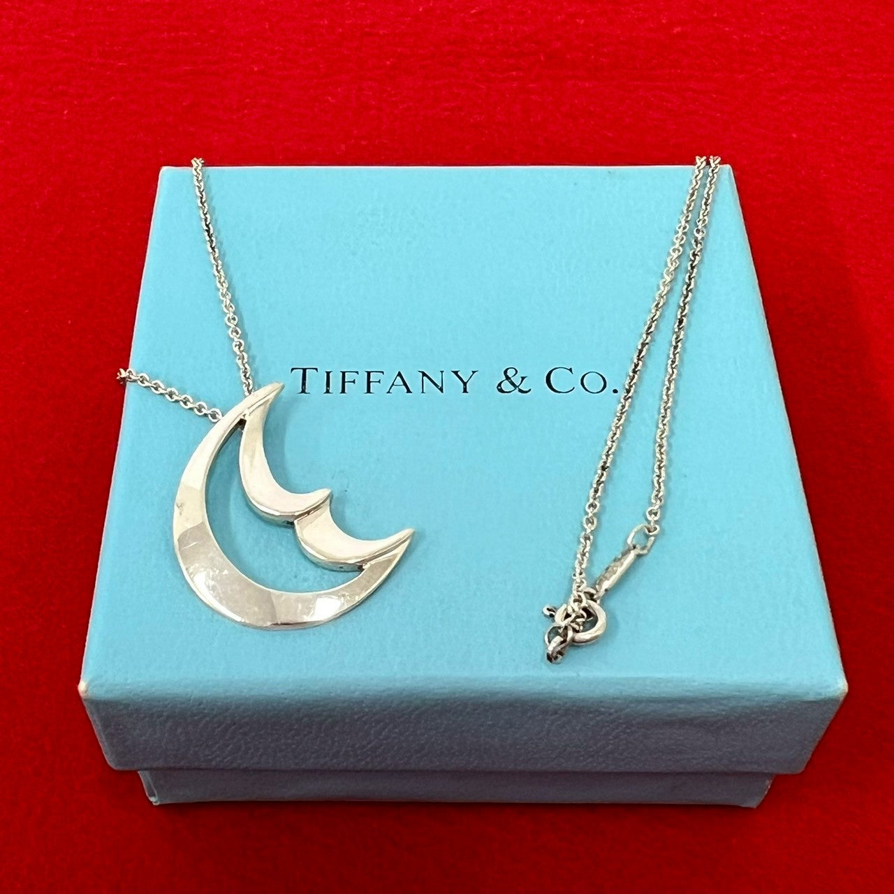 ✨Tiffany&Co.✨ティファニー✨クレセント✨ムーン✨シルバー✨ネックレス TIFFANY&Co. ティファニー (Vintage) クレセント ムーン ネックレス – Trip