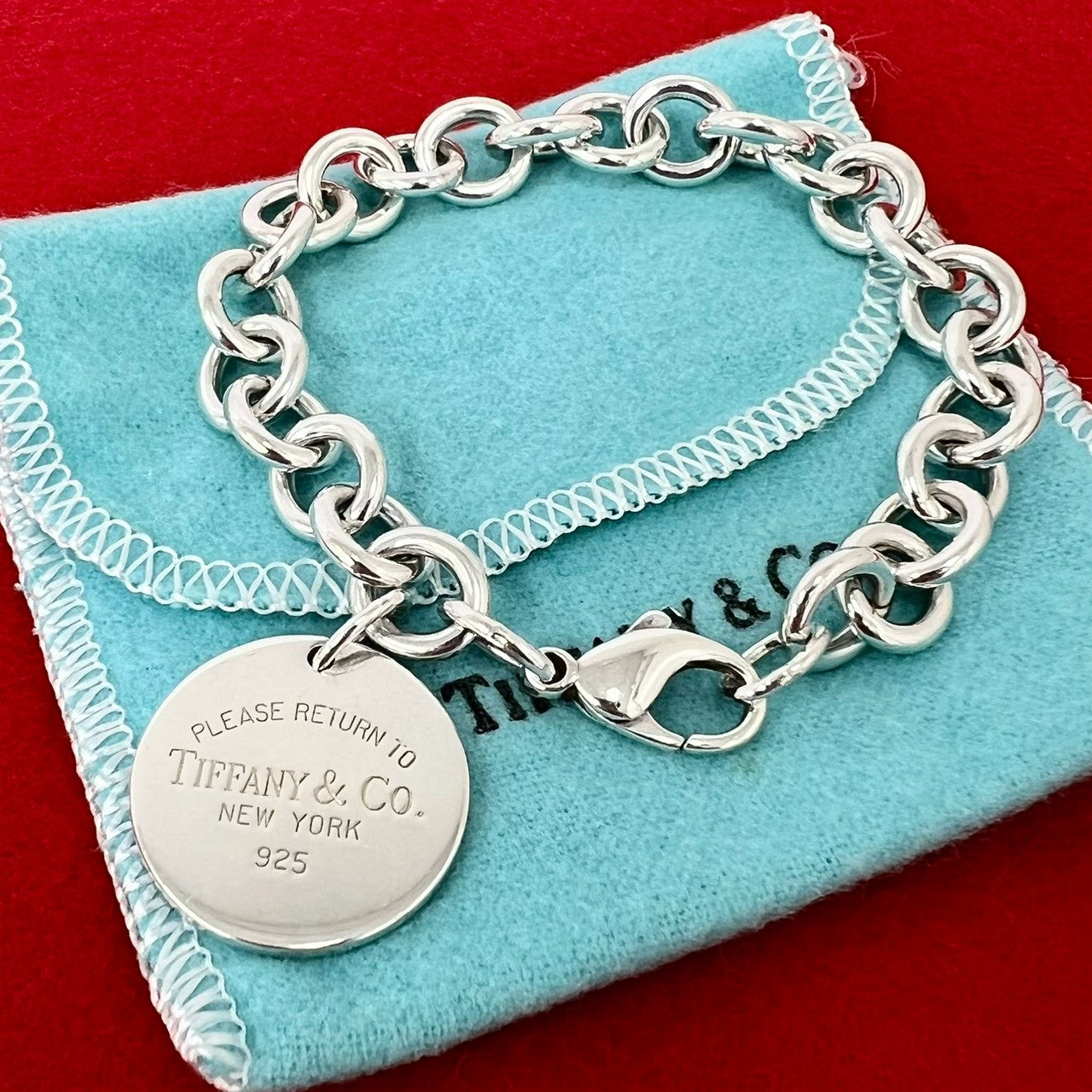 ✨値下げ✨【TIFFANY&Co.】リターントゥ ブレスレット ラウンド 箱、袋 TIFFANY&Co. ティファニー (Vintage) リターントゥ ラウンドタグ