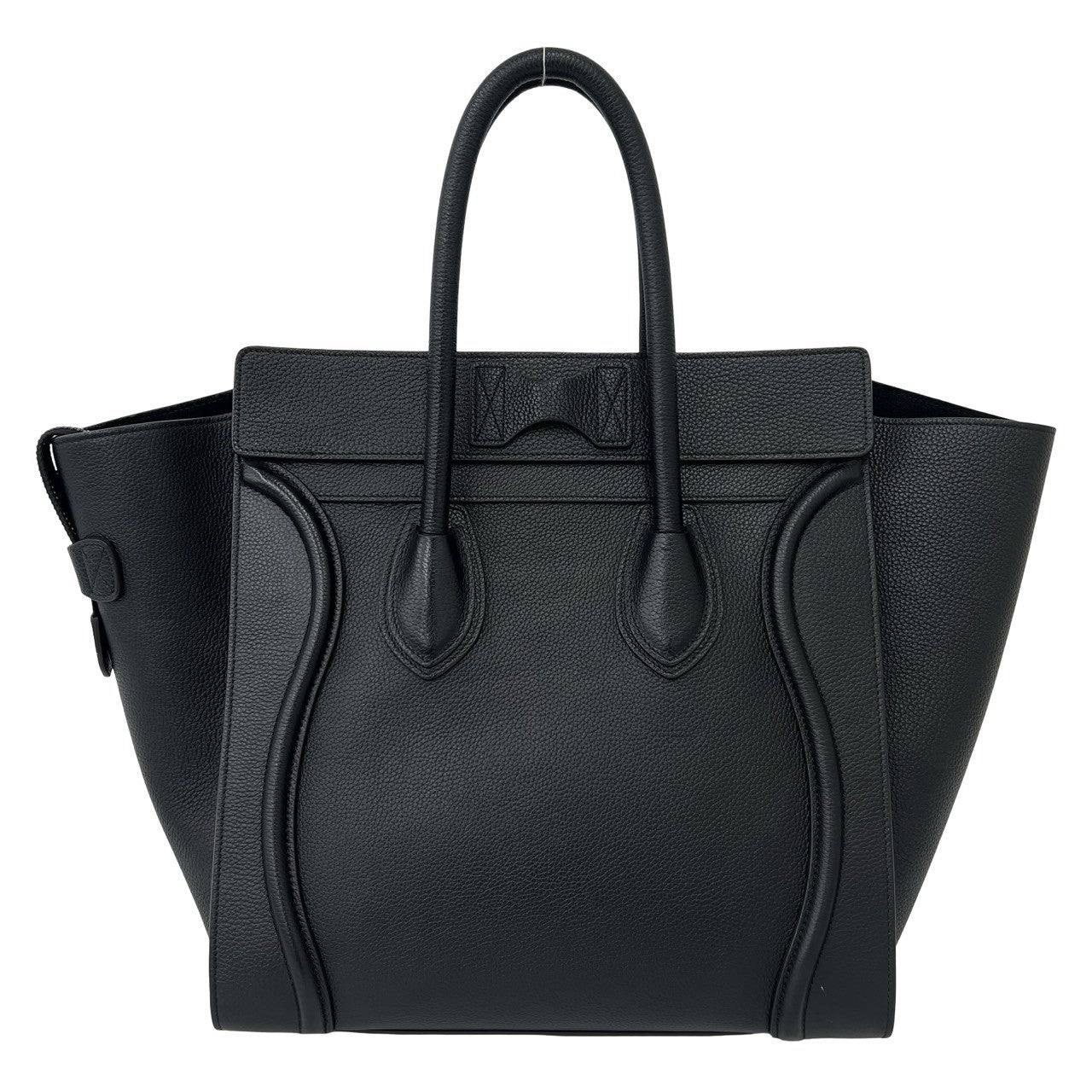セリーヌ CELINE ラゲージ ミニショッパー ブラック CELINE セリーヌ ラゲージ ミニ ショッパー ハンドバッグ – Trip