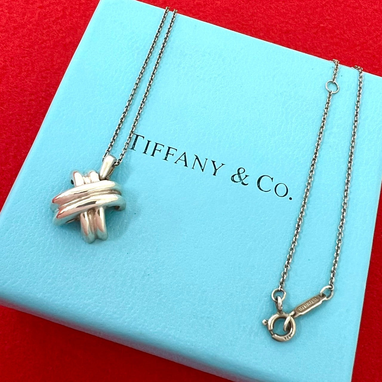 TIFFANY&Co. ティファニー (Vintage) シグネチャー クロス ネックレス