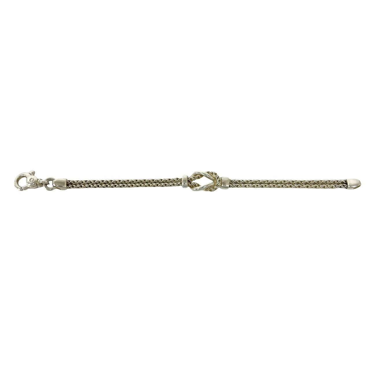 old Tiffany ダブルロープセンターノットブレスレット TIFFANY&Co. ティファニー (Vintage) センターノット ダブルロープ