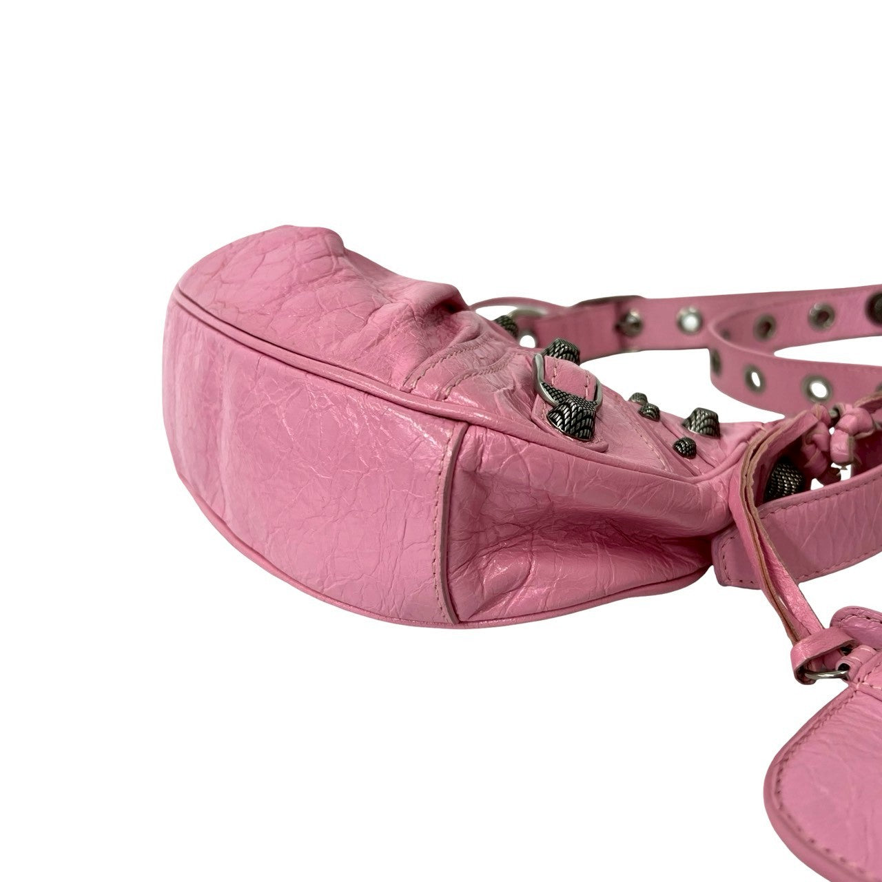 仲里依紗愛用　バレンシアガ　ルカゴールXS 型押し　ピンク BALENCIAGA バレンシアガ ルカゴール XS ショルダーバッグ – Trip