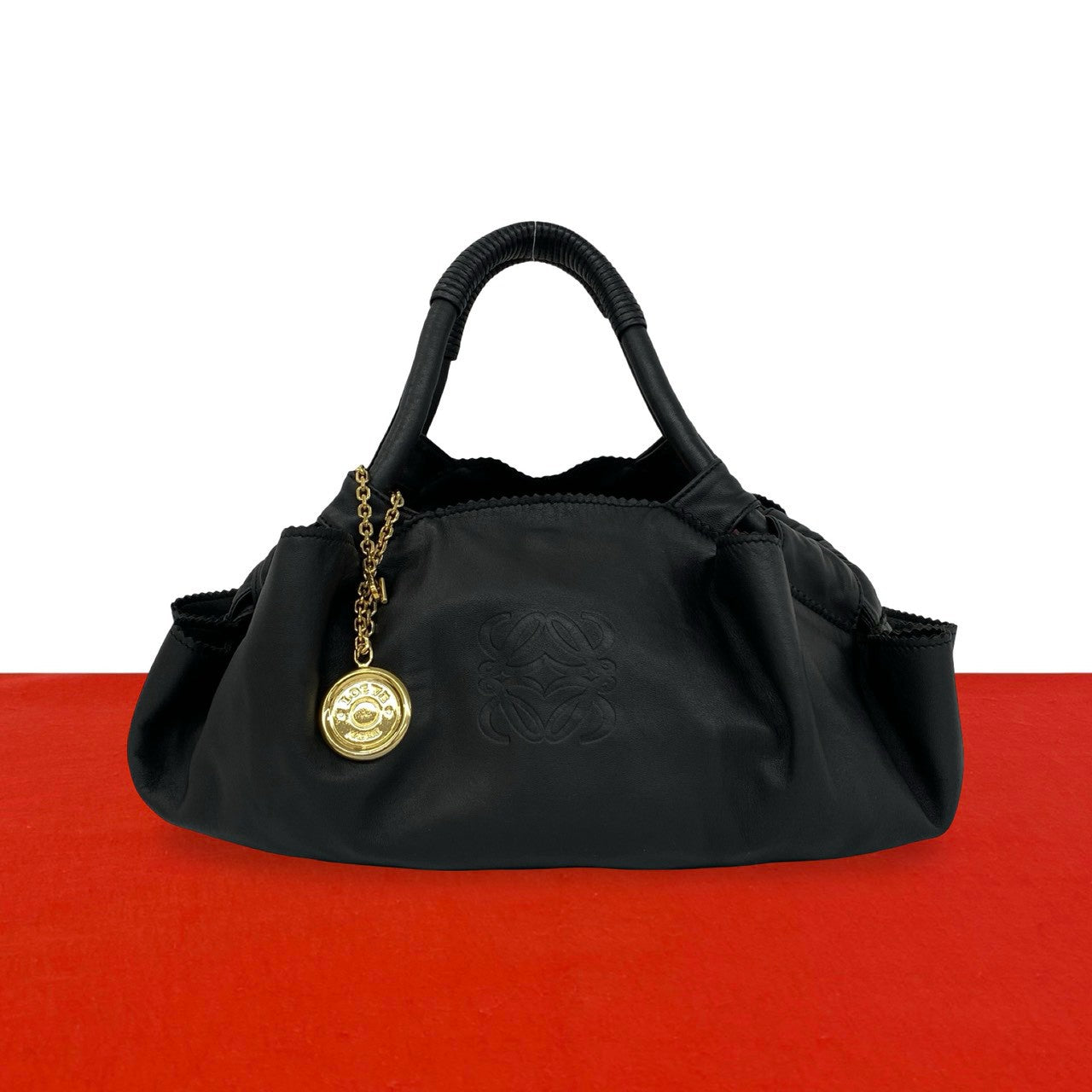 LOEWE ロエベ ナッパアイレ ハンドバッグ ブラック LOEWE ロエベ ナッパアイレ ハンドバッグ – Trip