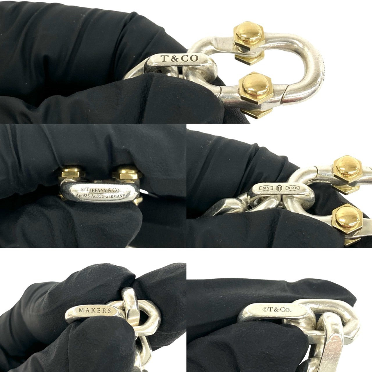 TIFFANY&Co. ティファニー メイカーズ ブレスレット 925 K18 750YG – Trip