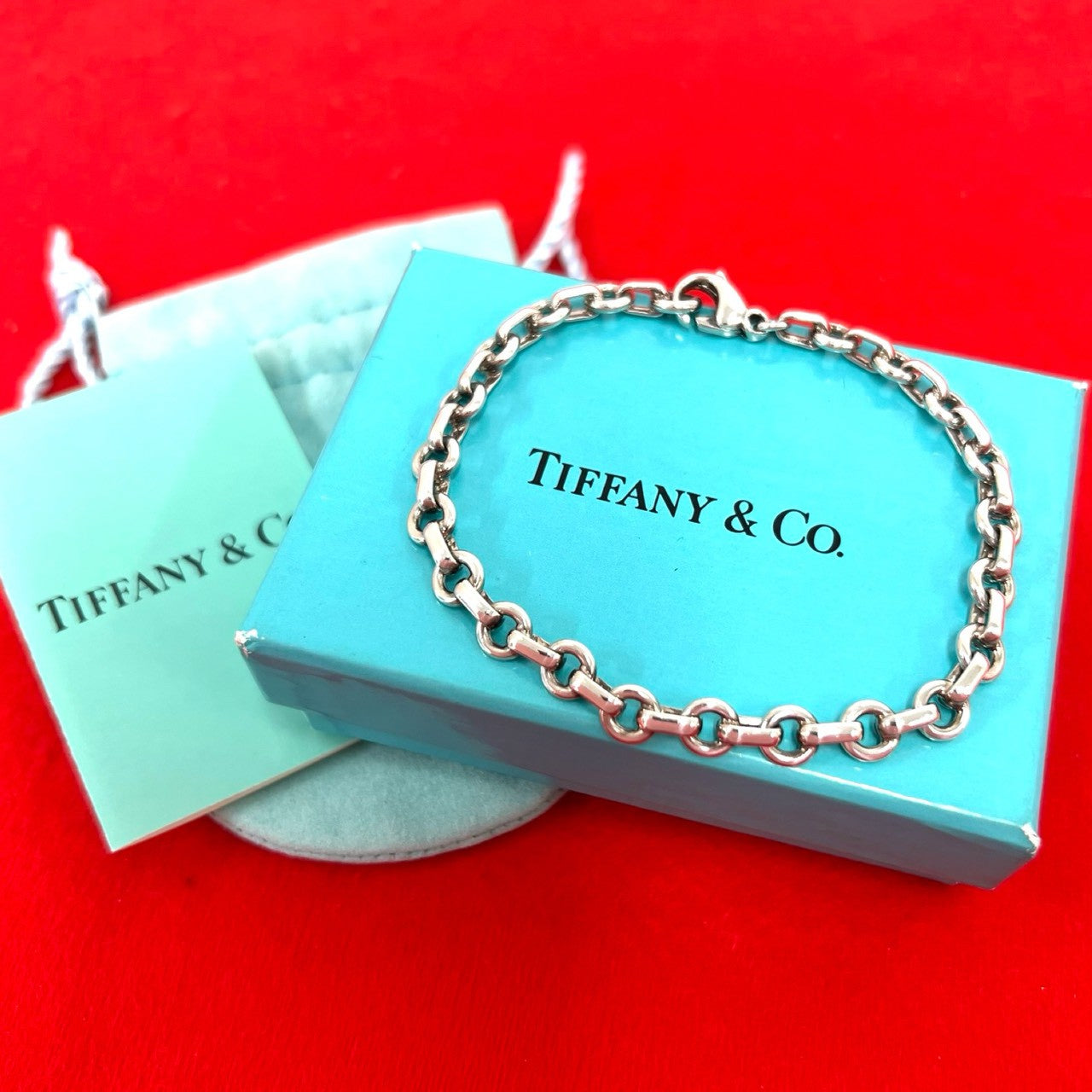 ヴィンテージ　Tiffany &Co ブレスレット 約18cm TIFFANY&Co. ティファニー (Vintage) ドーナツチェーン ブレスレット