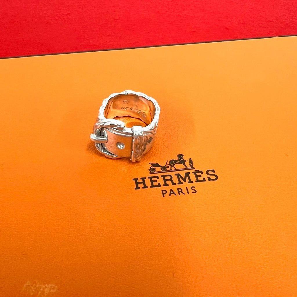 HERMES エルメス リング HERMES エルメス (Vintage) ディアンヌ ベルト リング 指輪 – Trip