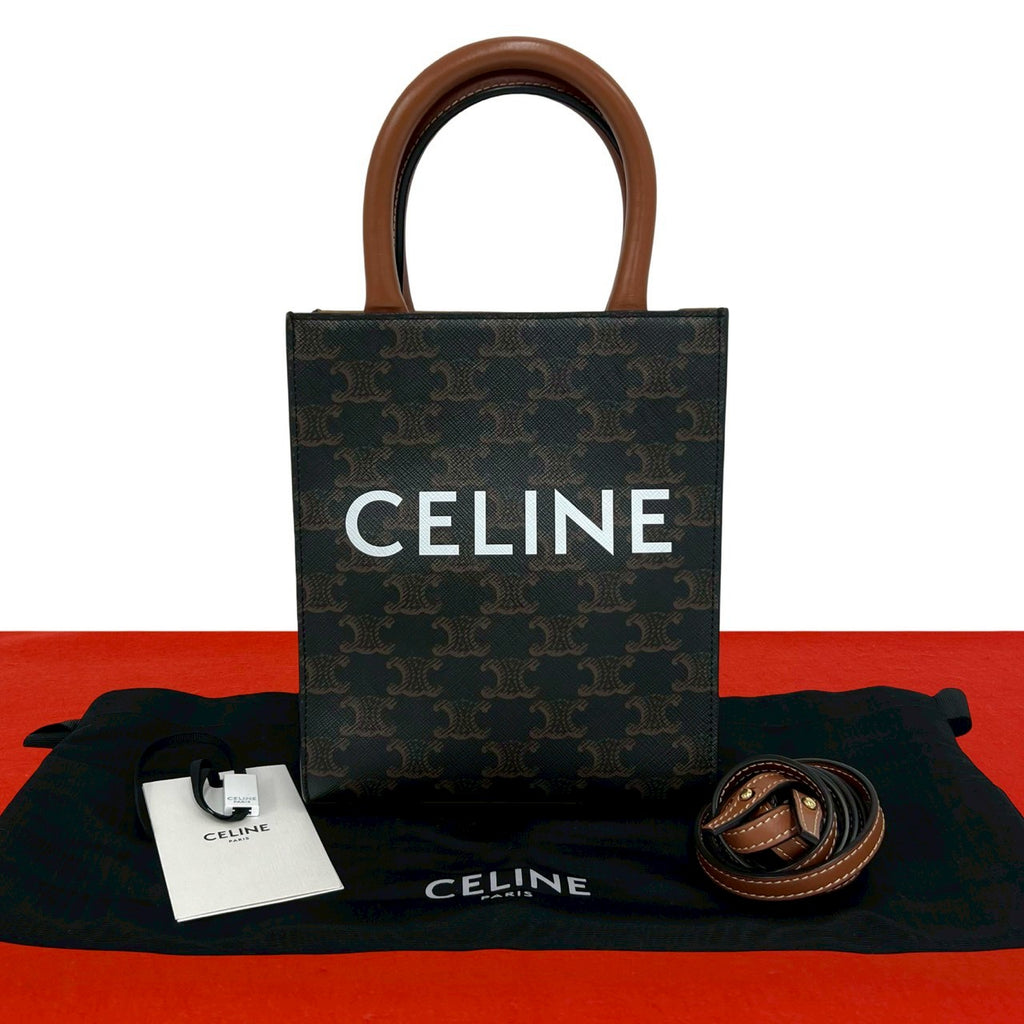 【極美品】CELINE ミニ　バーティカルカバ CELINE セリーヌ バーティカルカバ ミニ ショルダーバッグ – Trip