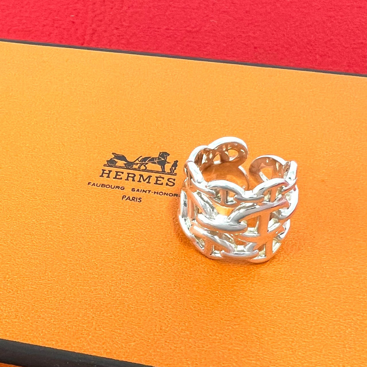HERMES エルメス アンシェネ GM リング 指輪 – Trip