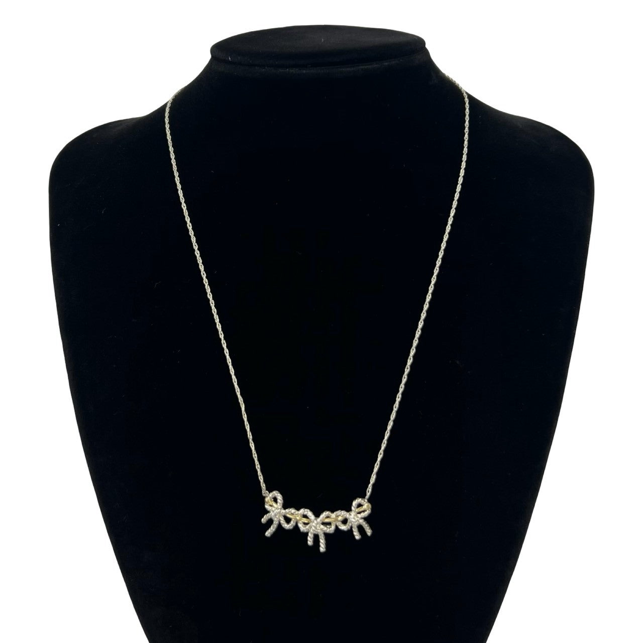 TIFFANY&Co. ティファニー (Vintage) トリプル リボン ネックレス 925