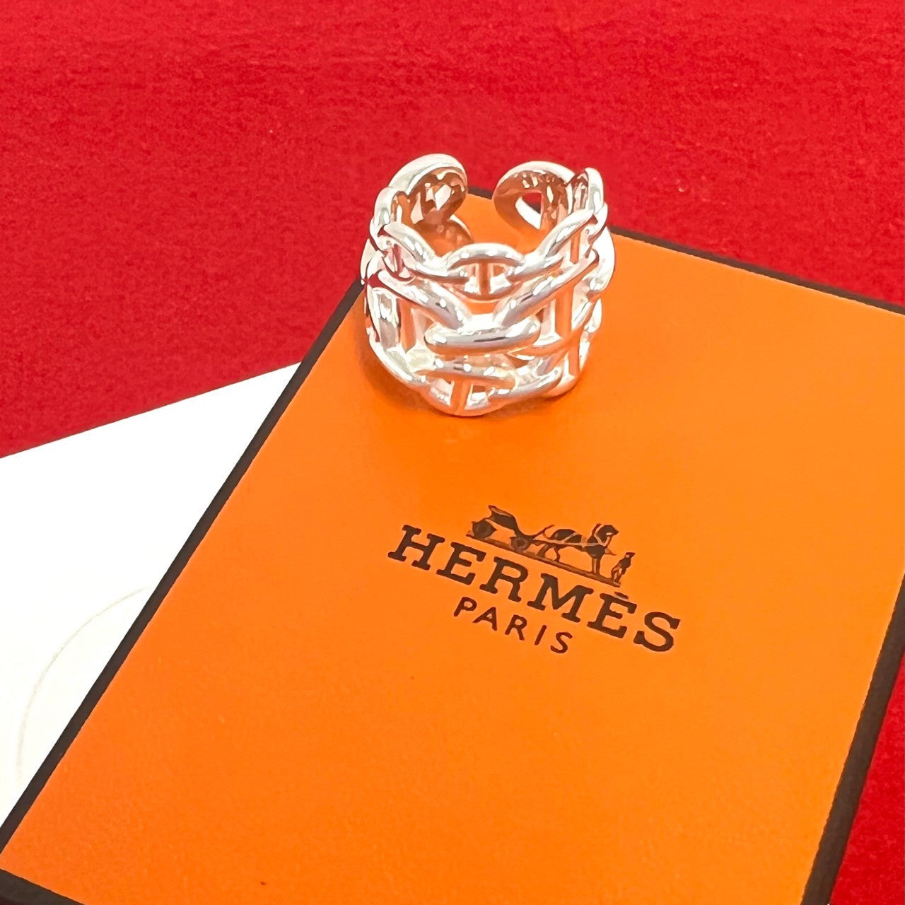 HERMES シェーヌダンクル アンシェネ リング gm 56 , 【公式通販】