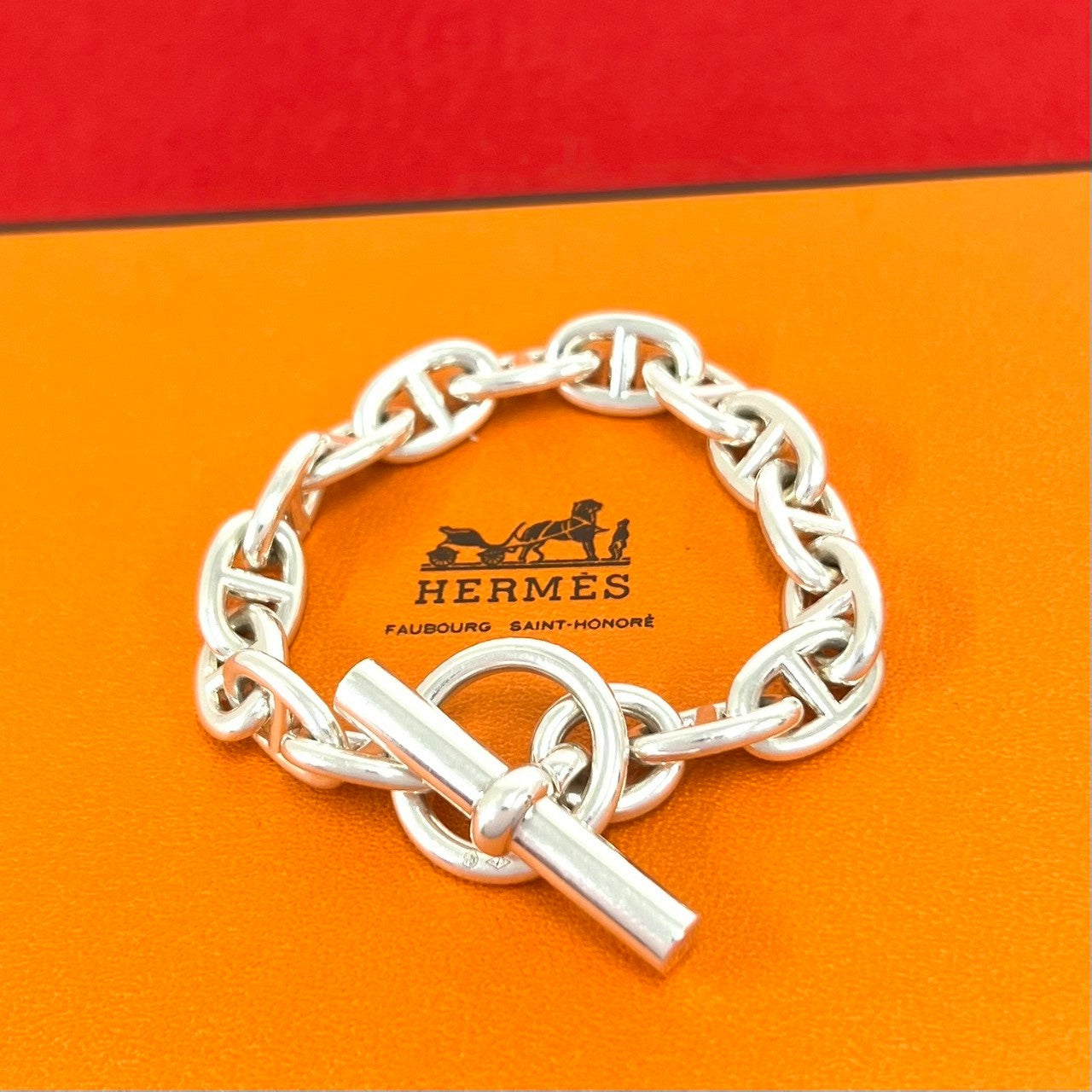 HERMES エルメス シェーヌダンクル PM 15コマ ブレスレット – Trip