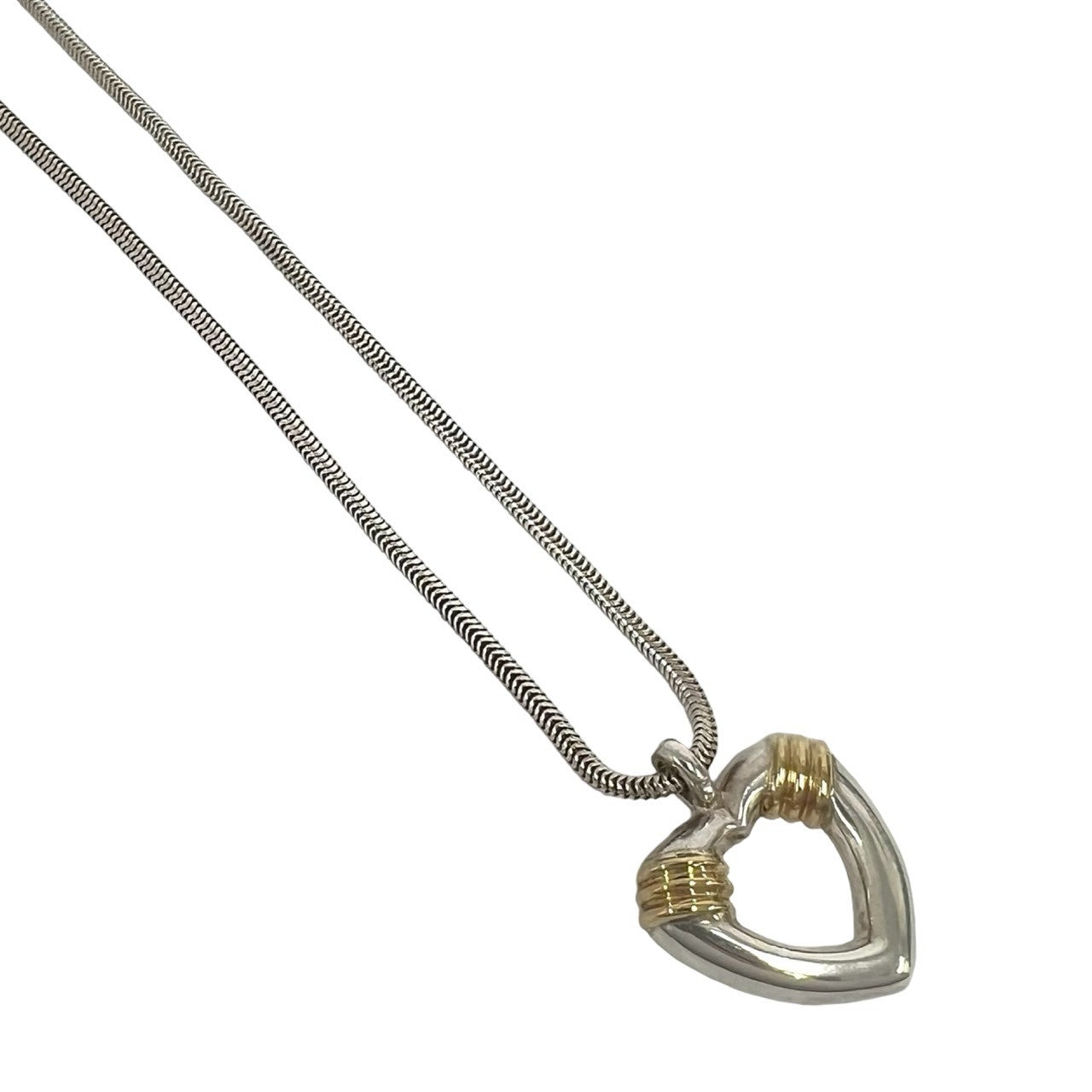 TIFFANY&Co. ティファニー (Vintage) ハート スネーク チェーン コンビ