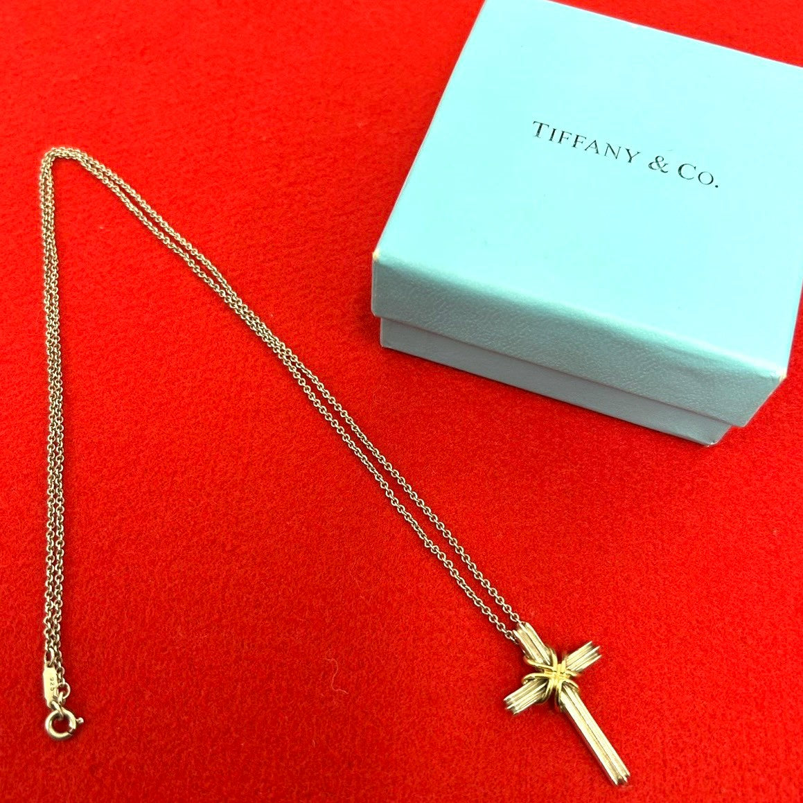 TIFFANY&Co. ティファニー (Vintage) シグネチャークロス ネックレス