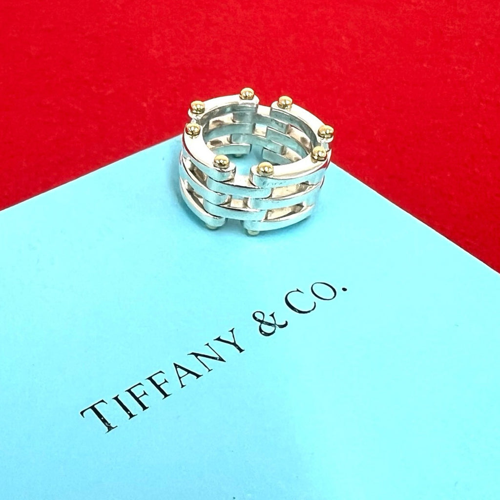 TIFFANY&Co. ティファニー ゲート リング 925 K18 750YG 指輪 – Trip