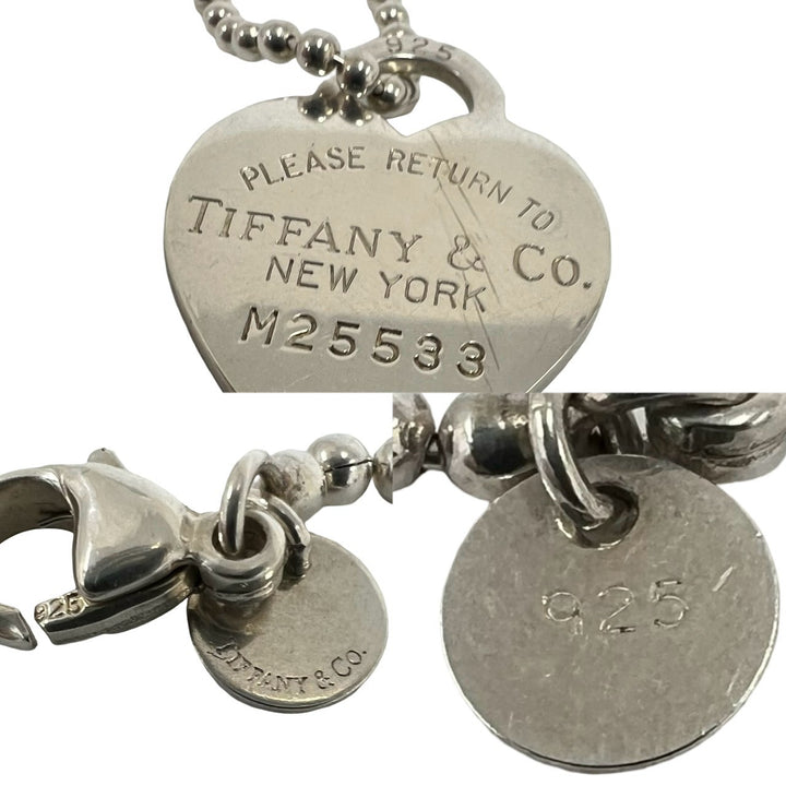 Necklace Tiffany Return Toe Heart Tag Ball Chain Necklace