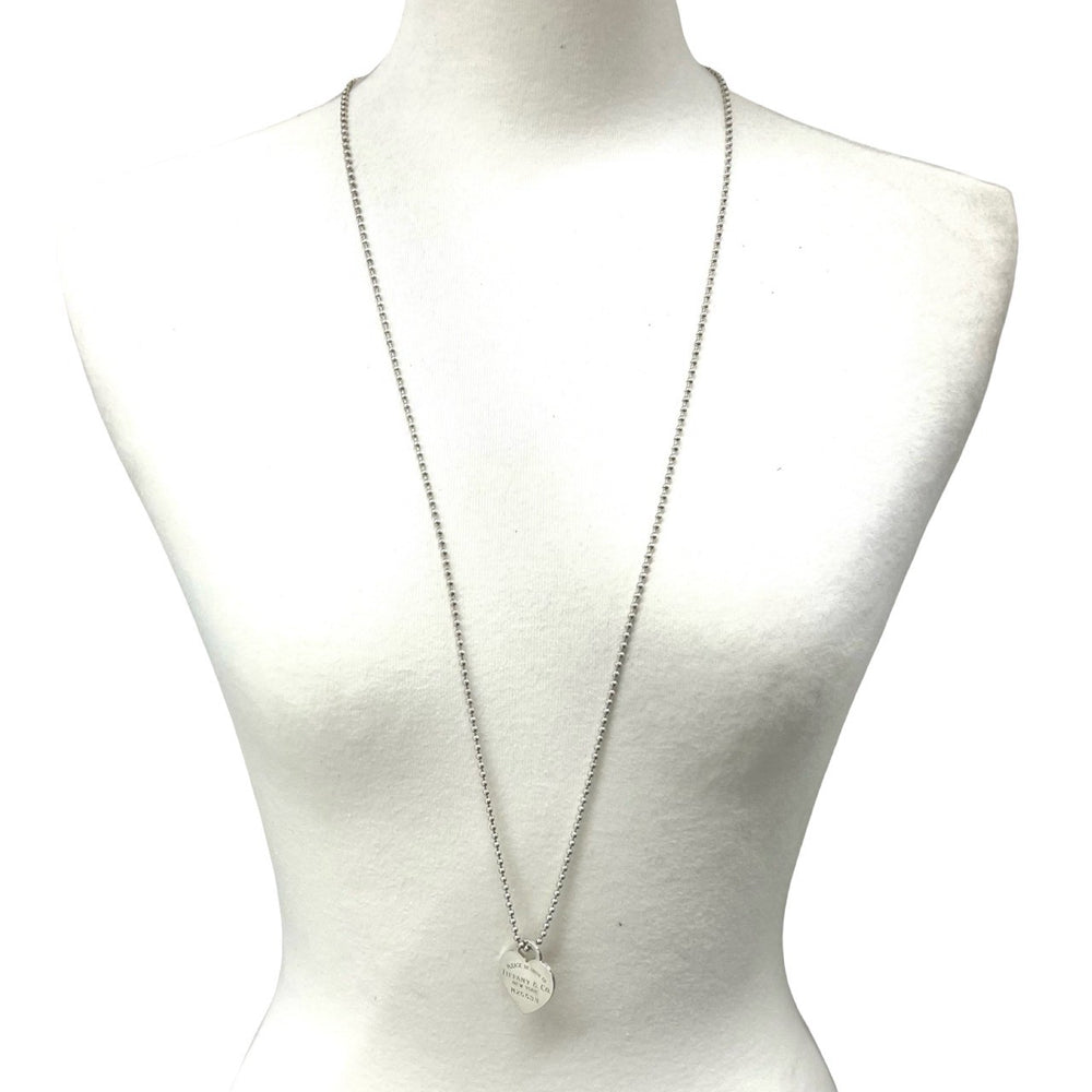 Necklace Tiffany Return Toe Heart Tag Ball Chain Necklace
