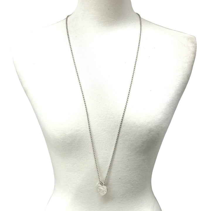 Necklace Tiffany Return Toe Heart Tag Ball Chain Necklace