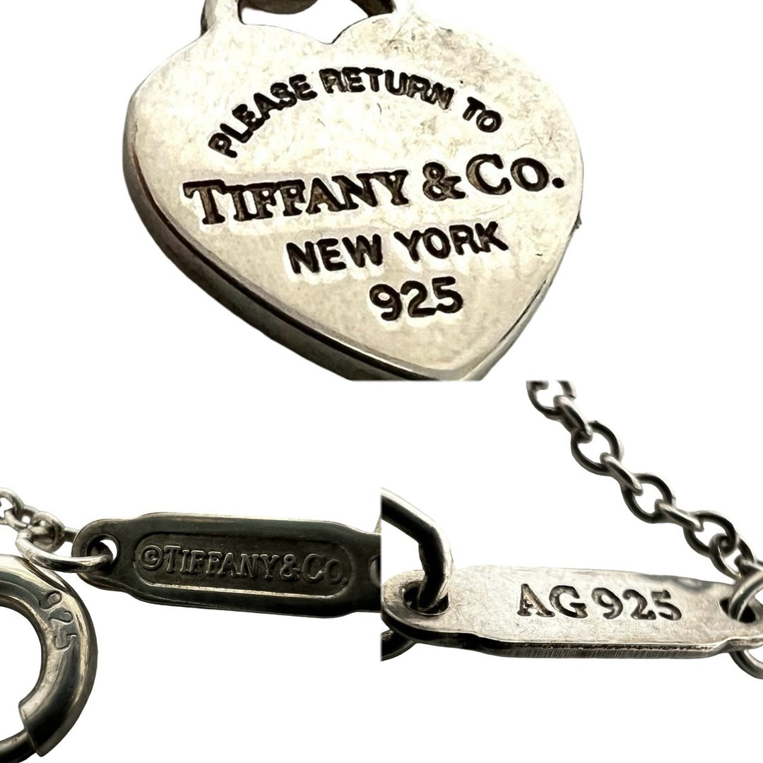 Necklace Tiffany Return Toe Tiffany Blue Double Heart Tag Pendant