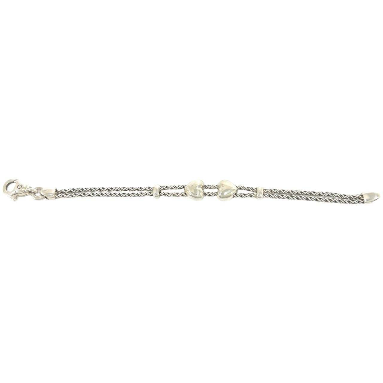 ティファニー TIFFANY&CO ダブルロープ ダブルハート ブレスレット TIFFANY&Co. ティファニー (Vintage) ダブルロープ ハート